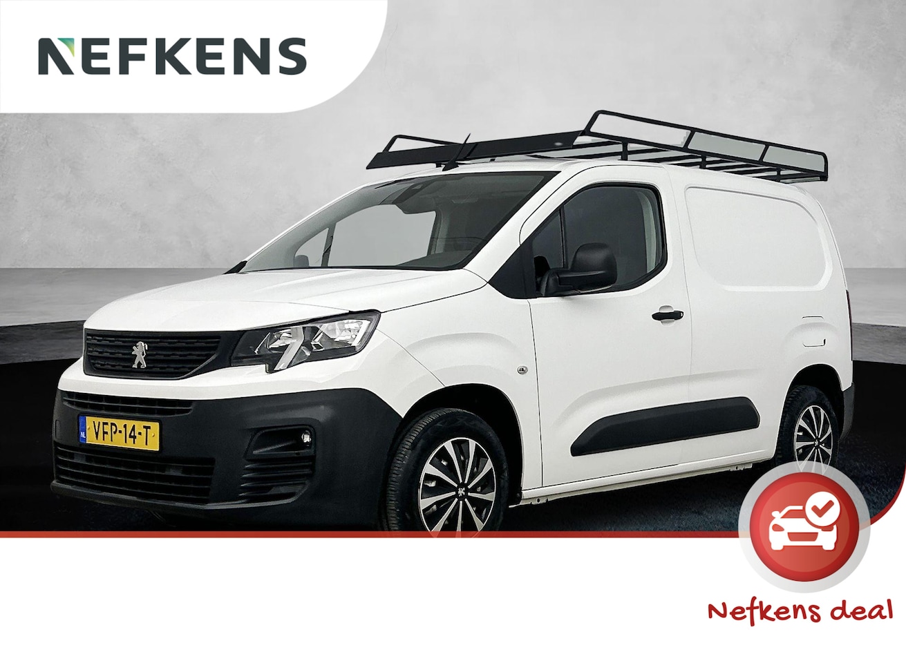 Peugeot Partner - 1.5 BlueHDI Premium | Trekhaak | Imperiaal | 3-zits | Opbergkast | Houtenvloer | Carplay | - AutoWereld.nl