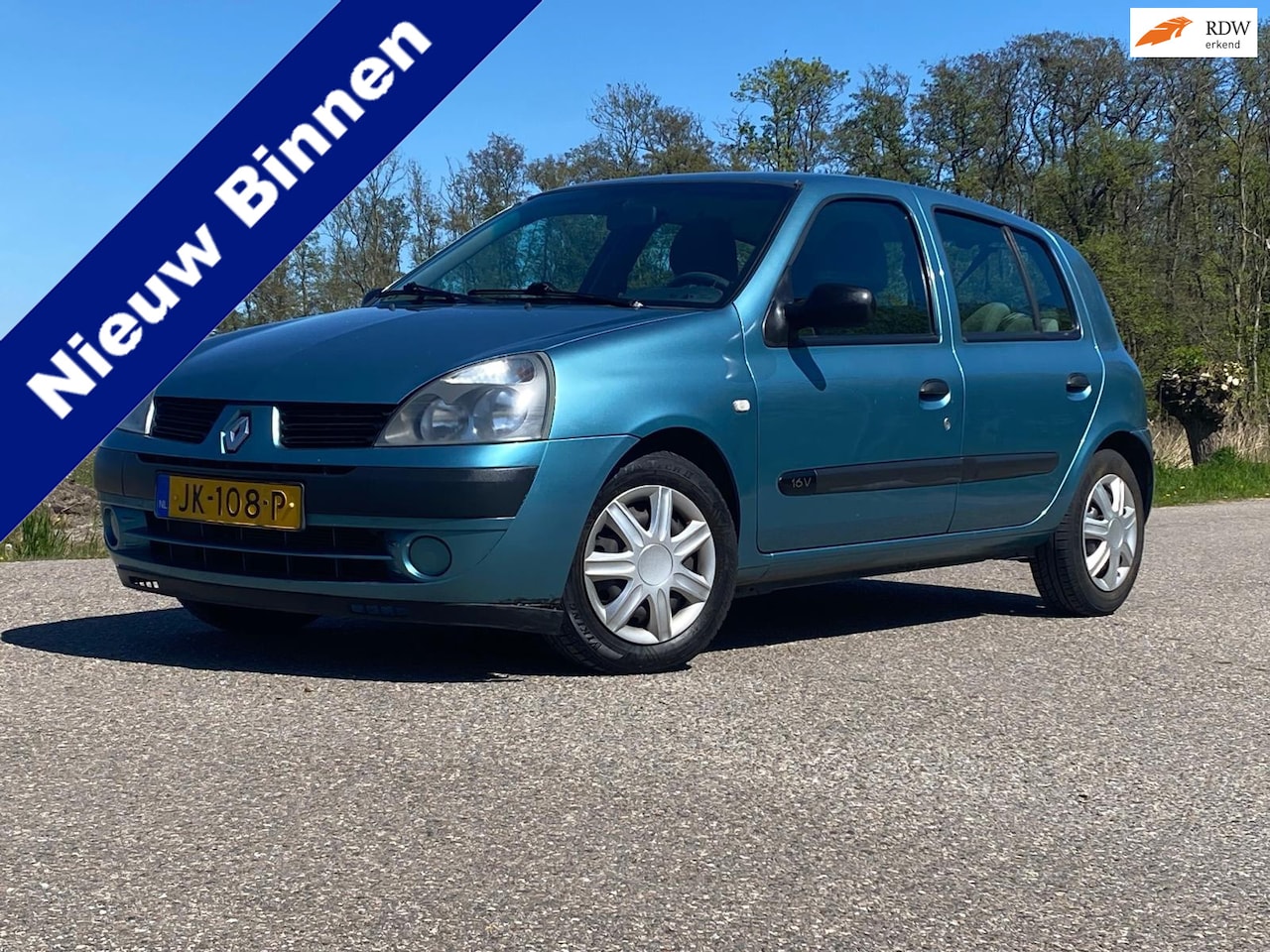 Renault Clio - 1.2-16V Campus 5DRS Airco Nieuwe APK Goed Onderhouden - AutoWereld.nl