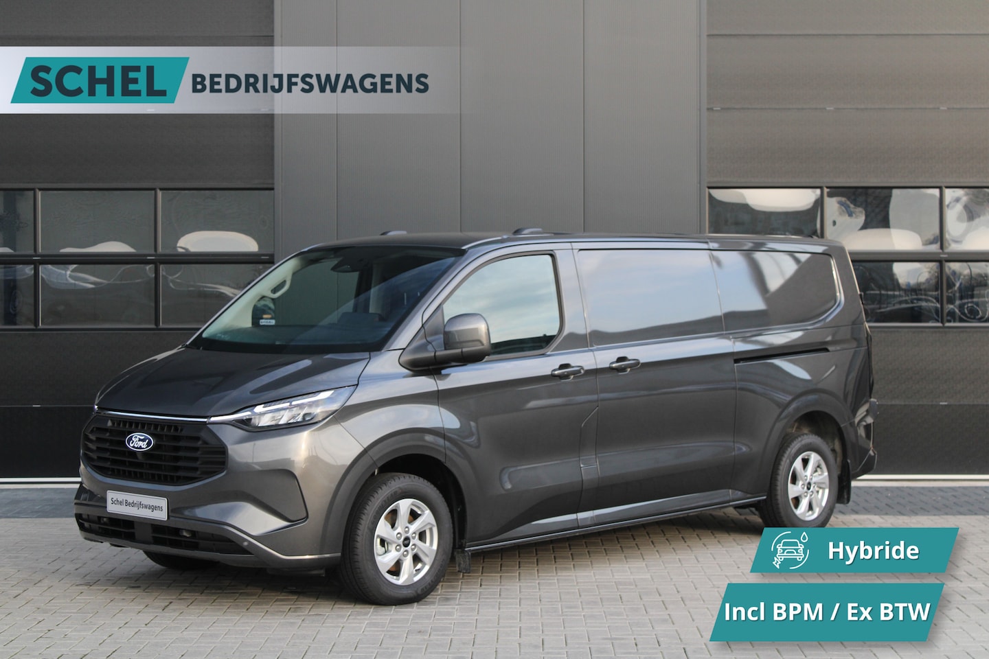 Ford Transit Custom - 320 2.5 PHEV L2H1 Limited 232pk - 2x Schuifdeur - Trekhaak - Stoel/Stuurverwarming - ACC - - AutoWereld.nl