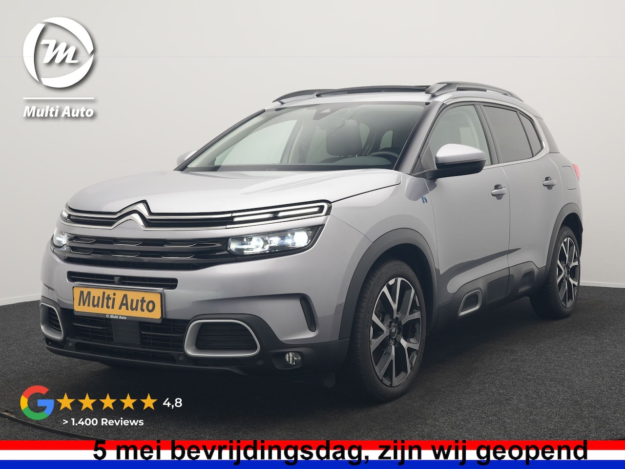 Citroën C5 Aircross - 1.6 Shine PHEV 225pk Dealer O.H PHEV | Panodak | 360 Camera | Adaptive Cruise | Lederen Co - AutoWereld.nl