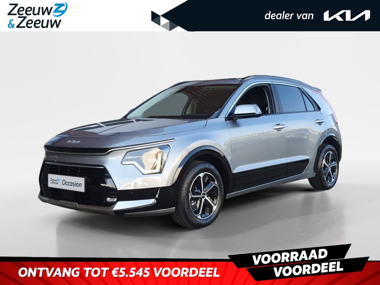Kia Niro - 1.6 GDi Hybrid DynamicPlusLine | Voorraadauto! | Stoel en stuurverwarming | Schuifdak | Pa - AutoWereld.nl