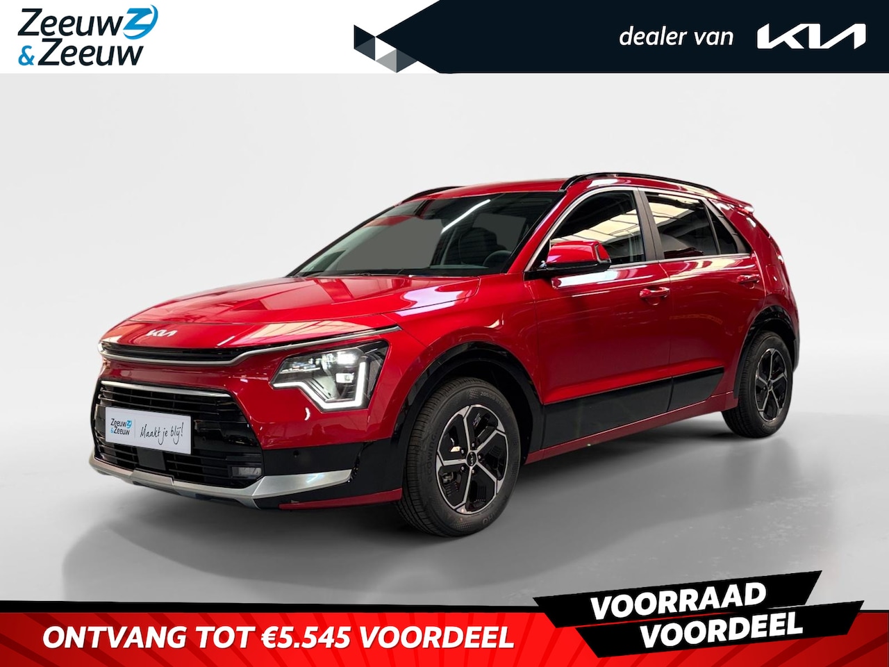 Kia Niro - 1.6 GDi Hybrid DynamicPlusLine | Enkele kleuren op voorraad bel voor info | NU MET €3.000 - AutoWereld.nl