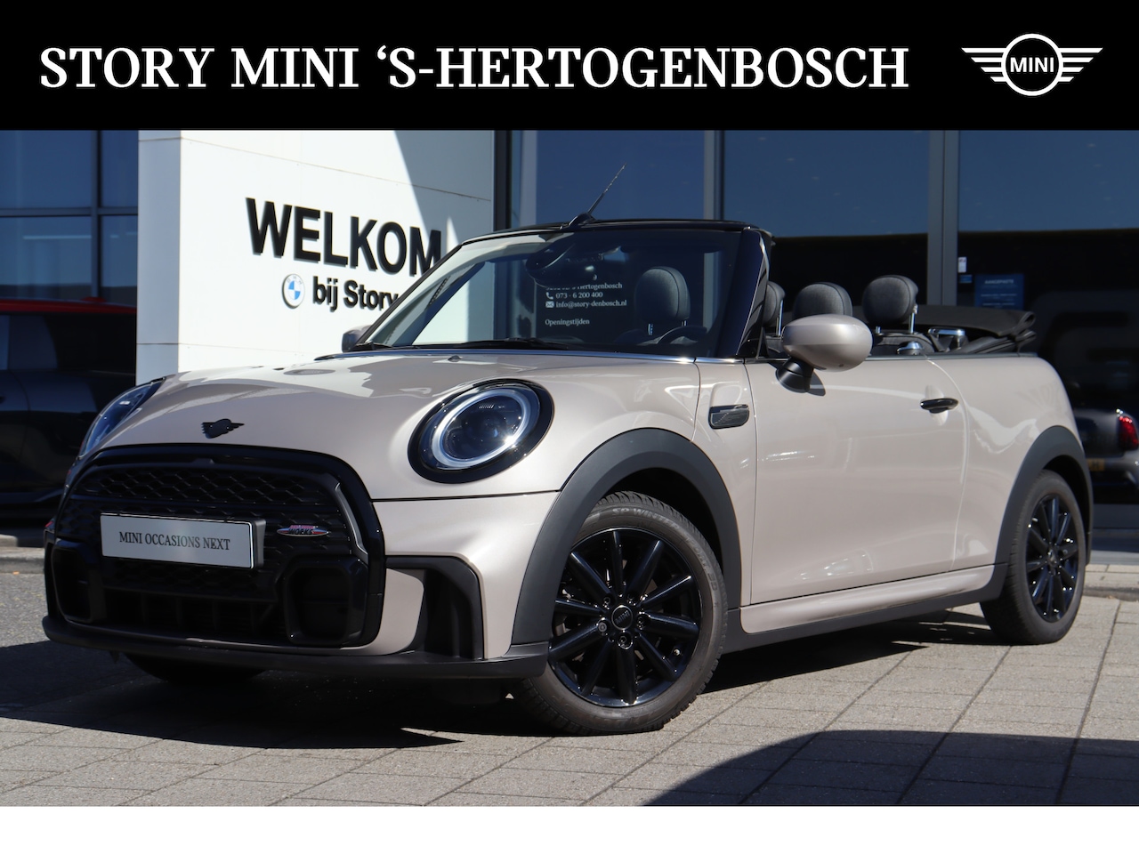 MINI Cabrio - Cooper Rockingham GT JCW Automaat / Sportstoelen / Comfort Access / Cruise Control / 17" L - AutoWereld.nl