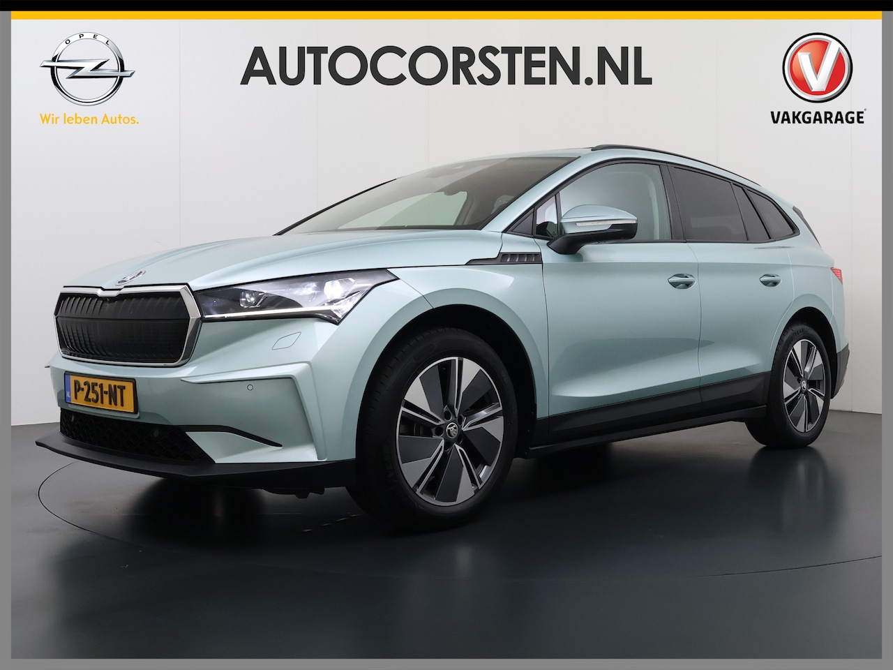 Skoda Enyaq iV - 60 Panoramadak Warmtepomp Trekhaak SOH 93% Elek.Stoel+Memory Navi 3-Zone Ecc 360°Camera Ad - AutoWereld.nl