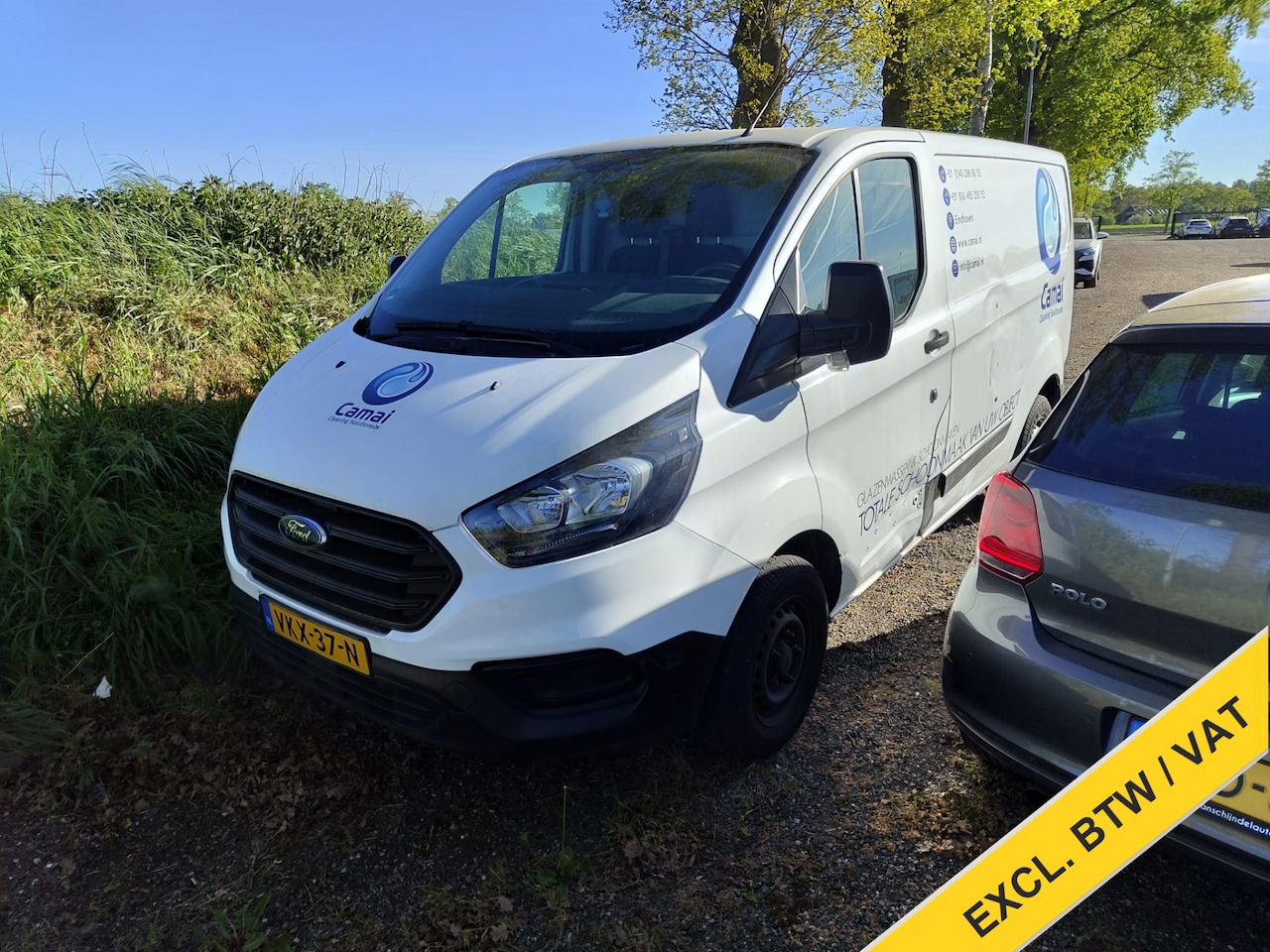 Ford Transit Custom - 280 2.0 TDCI L1H1 **Motor defect** 3-Persoons Trekhaak Airco Euro 6 Voorruitverwarming Blu - AutoWereld.nl