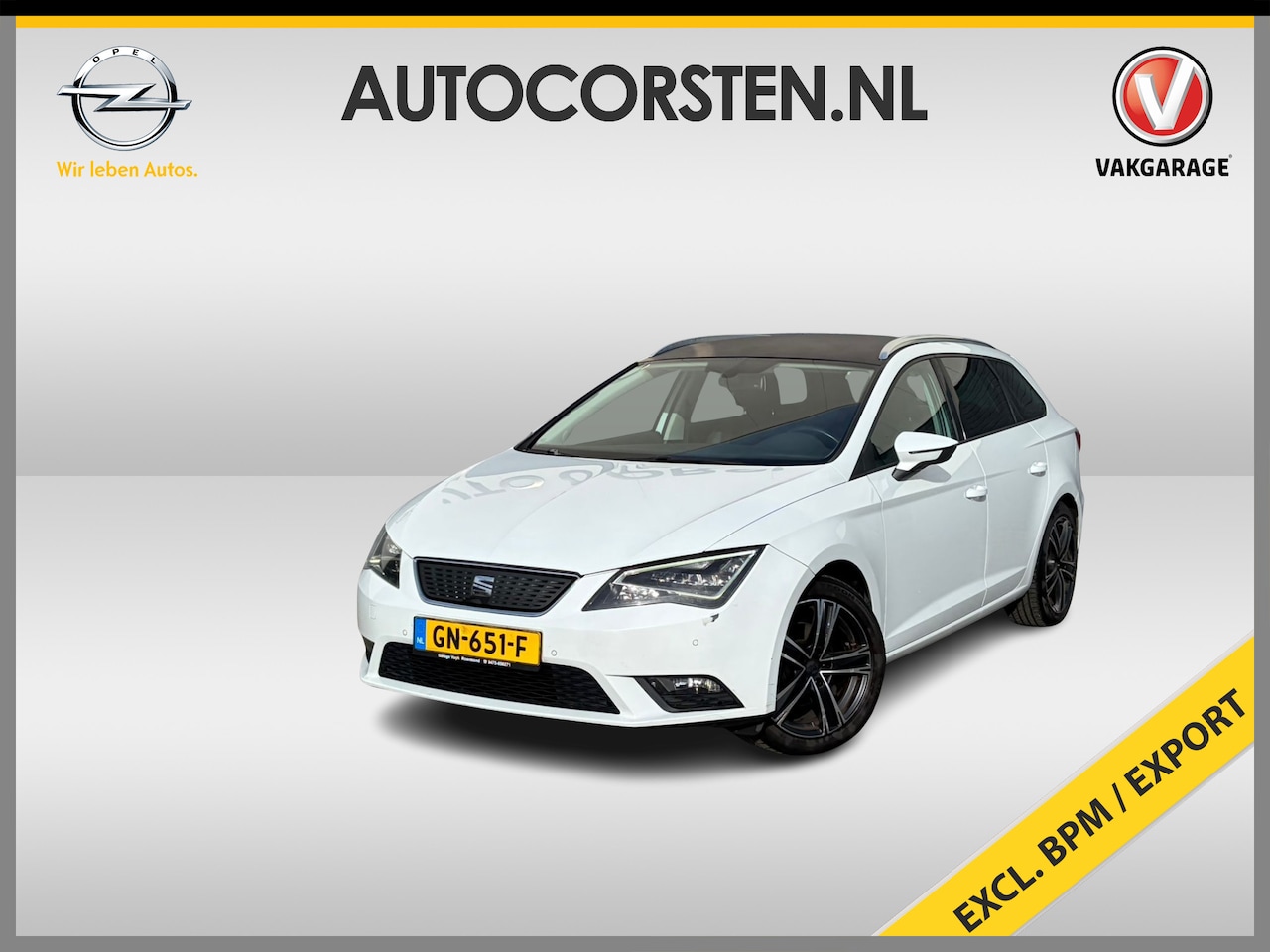 SEAT Leon ST - 1.0TSI 116PK Navi Ecc Trekhaak Camera Cruise Control Pdc 1/2 Leder-Alcantara Sport Busines - AutoWereld.nl