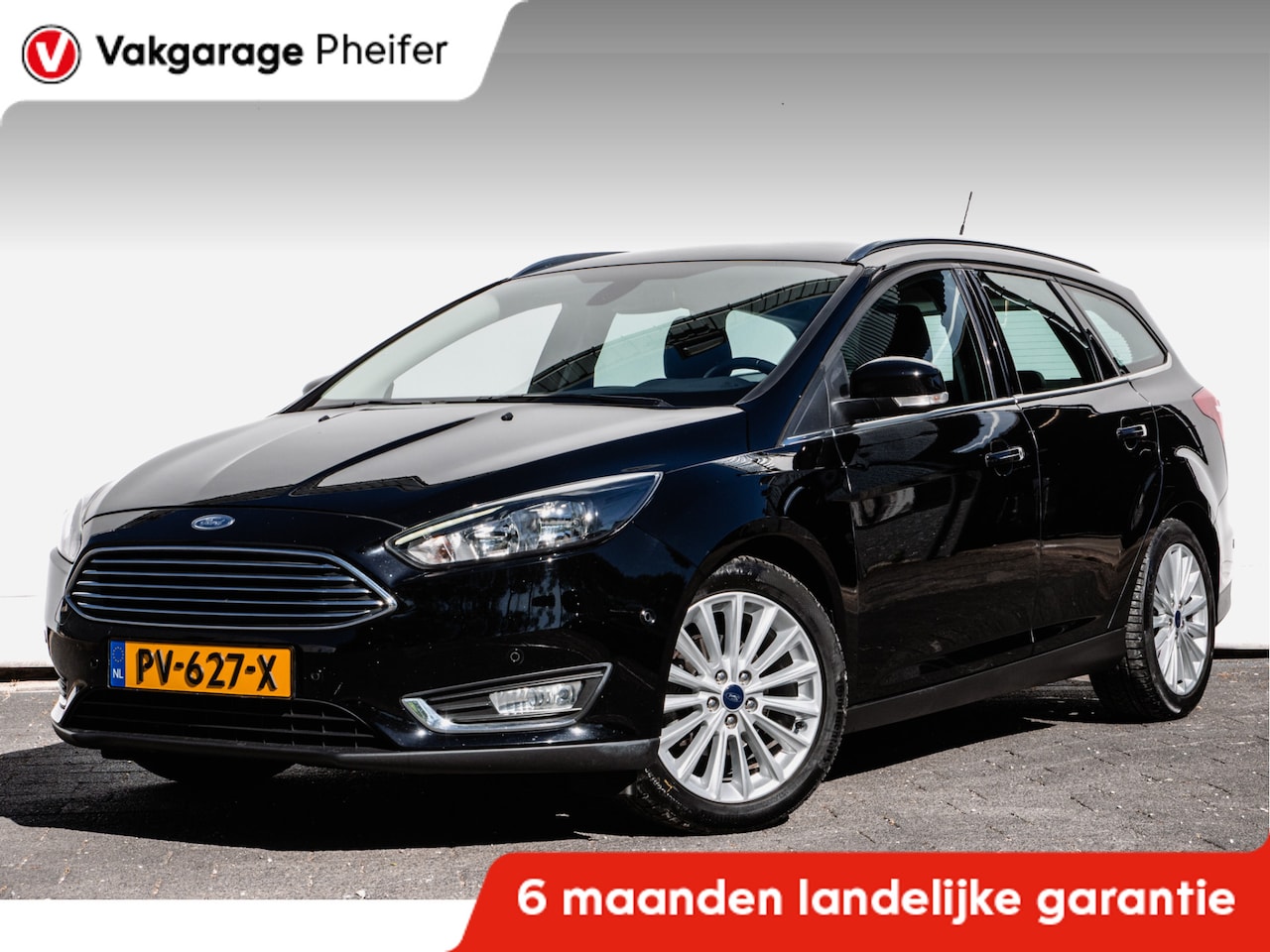 Ford Focus Wagon - 1.0 125pk Titanium Full map navigatie/ Cruise control/ 17" Lmv/ Tel. bluetooth/ Pdc - AutoWereld.nl