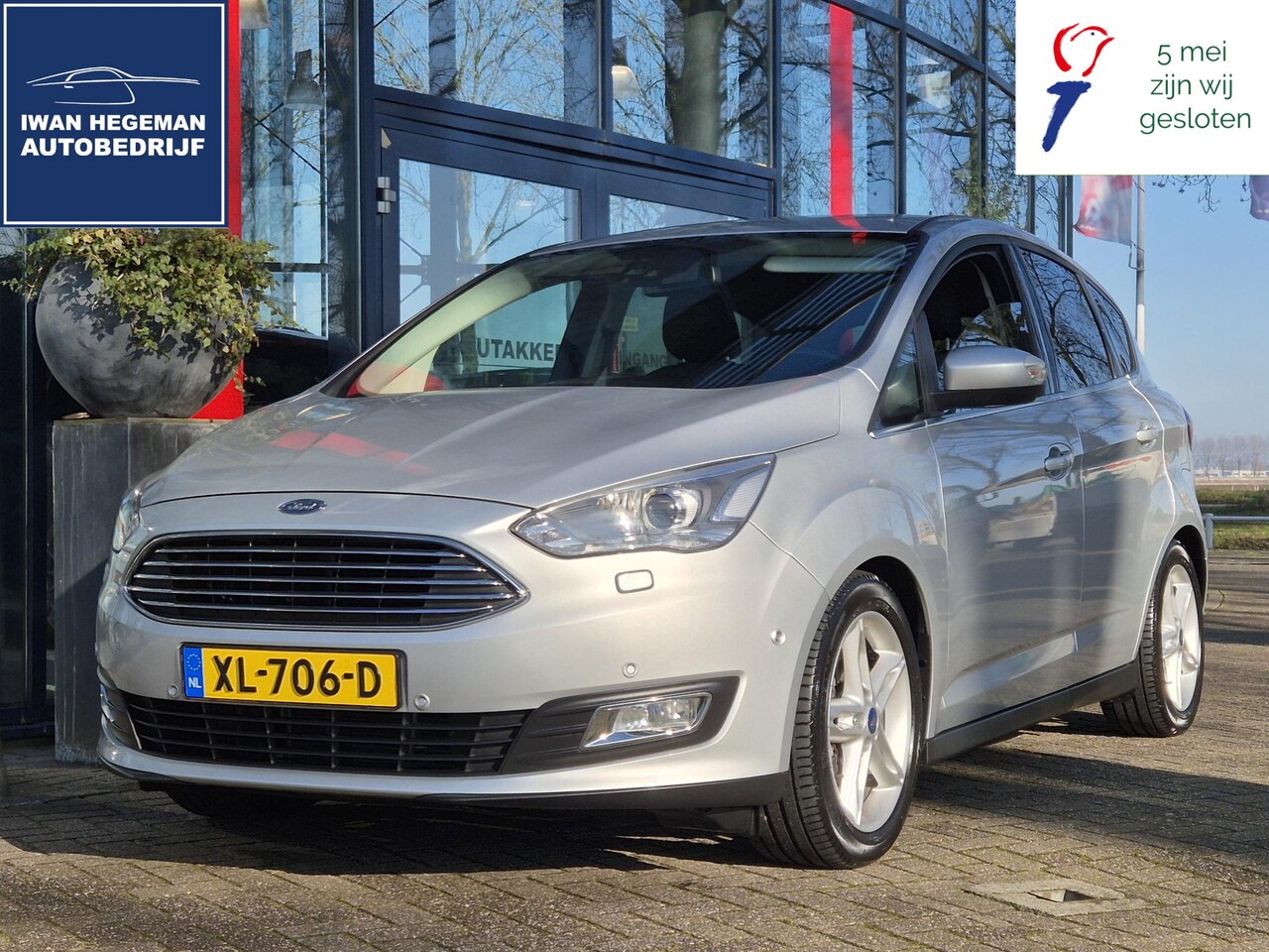 Ford C-Max - 1.0 Titanium 125PK | Navigatie | Parkeersensoren + Camera | Stuur + Stoelverwarming | 17 i - AutoWereld.nl