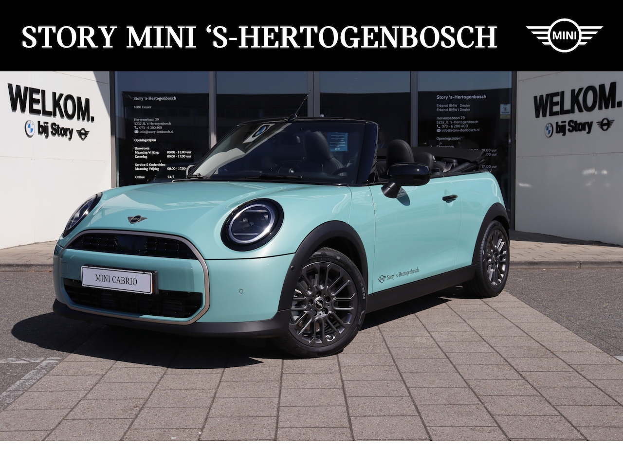 MINI Cabrio - Cooper C Automaat / Favoured / Pakket S / 17" U-Spoke grey - AutoWereld.nl