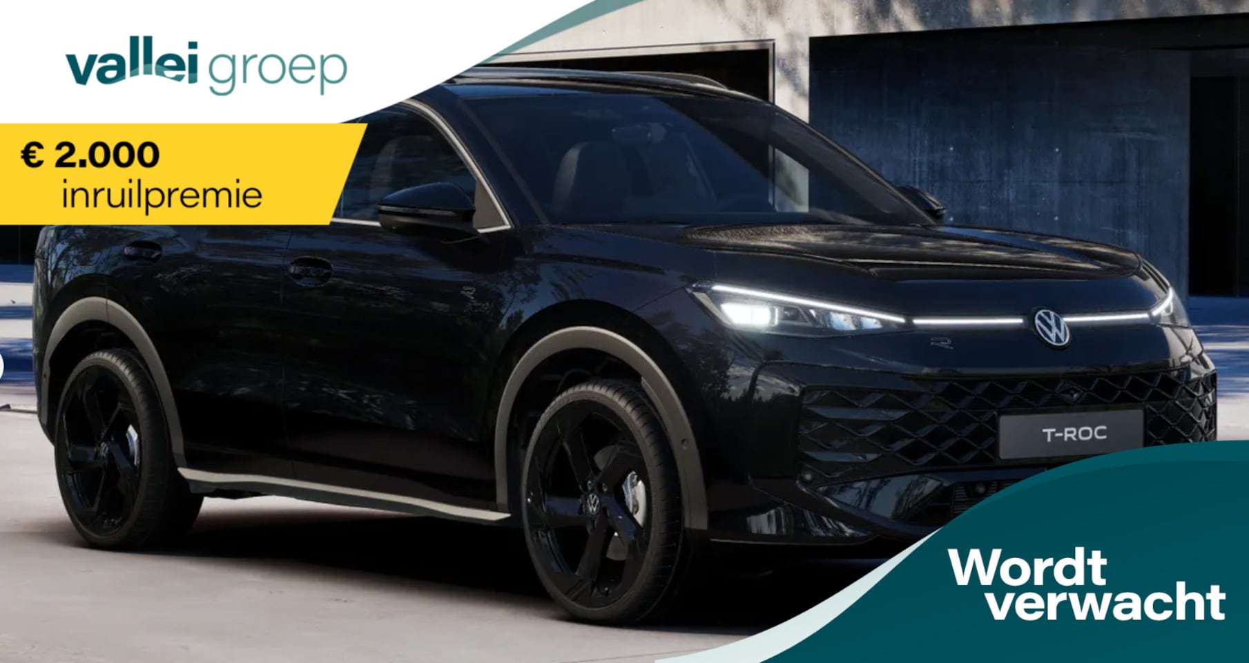 Volkswagen T-Roc - R-Line First Edition 1.5 eTSI 150 pk Blackstyle | 20 inch Zwart | Trekhaak | Panoramadak - AutoWereld.nl