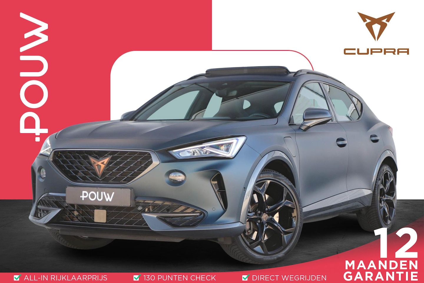 CUPRA Formentor - 1.4 e-Hybrid 245pk VZ | SoH 94% | Panoramadak | Achteruitrijcamera | Adaptief Onderstel | - AutoWereld.nl