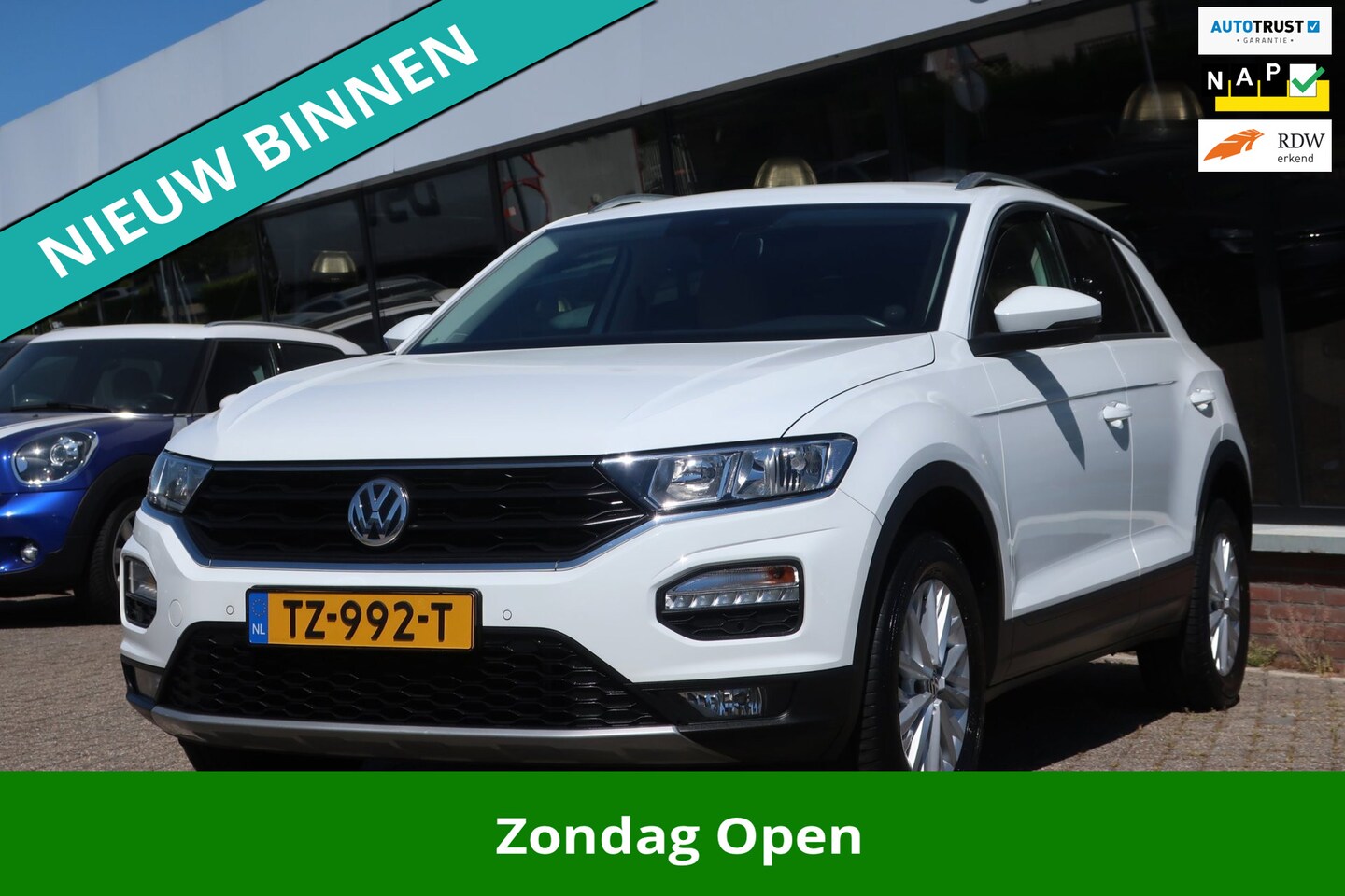 Volkswagen T-Roc - 1.0 TSI Style 1e EIG_LED_LEDER_ADAP-CRUIS_PDC V+A_NAP. - AutoWereld.nl