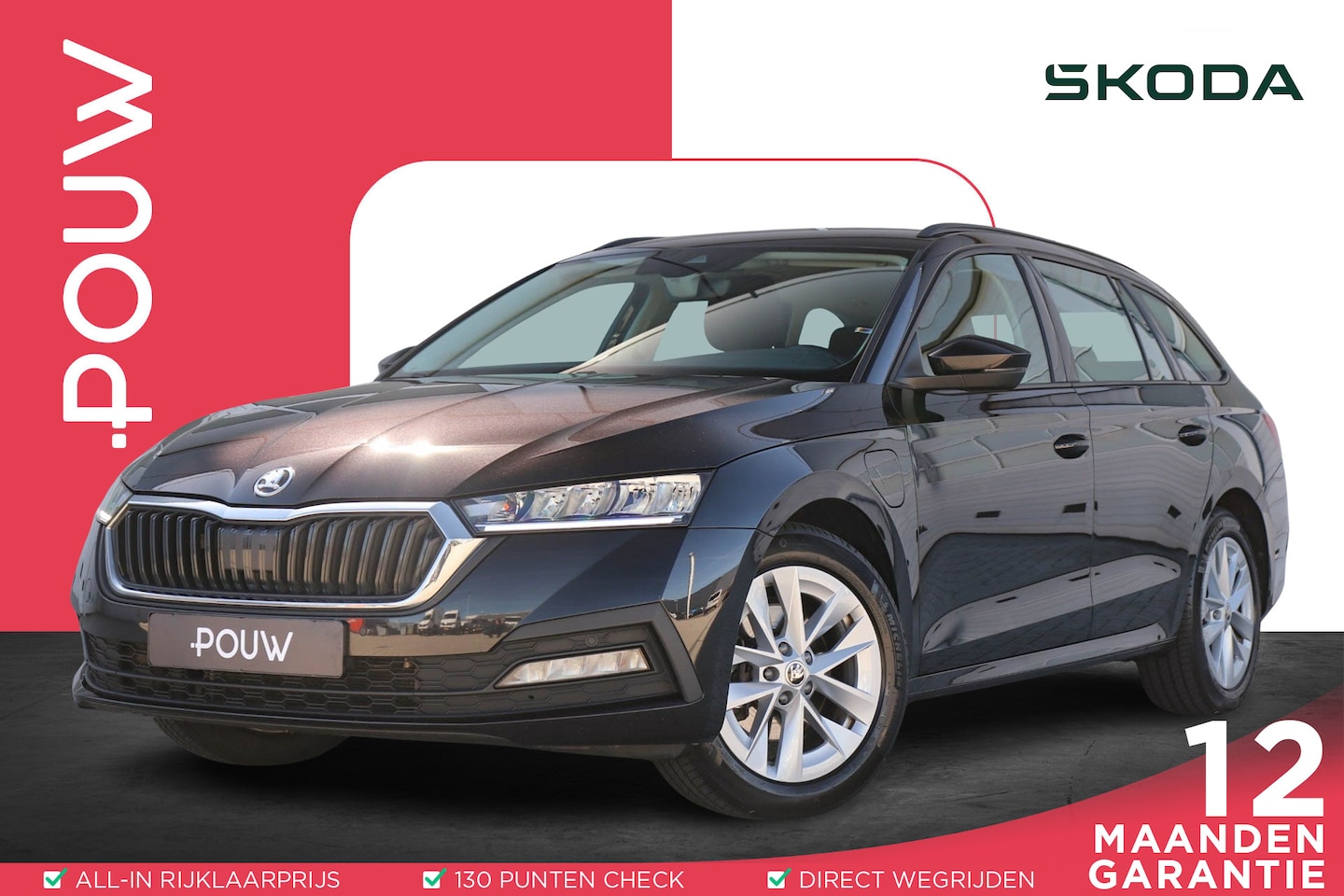 Skoda Octavia Combi - 1.4 TSI iV 204pk PHEV Business Edition | SoH 98% | Trekhaak | Navigatie | Parkeersensoren - AutoWereld.nl