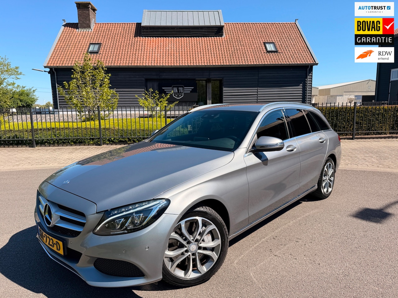 Mercedes-Benz C-klasse Estate - 350 e Plug in Hybride Lease Edition Burmester-Systeem Leer Navo Led-Xenon - AutoWereld.nl