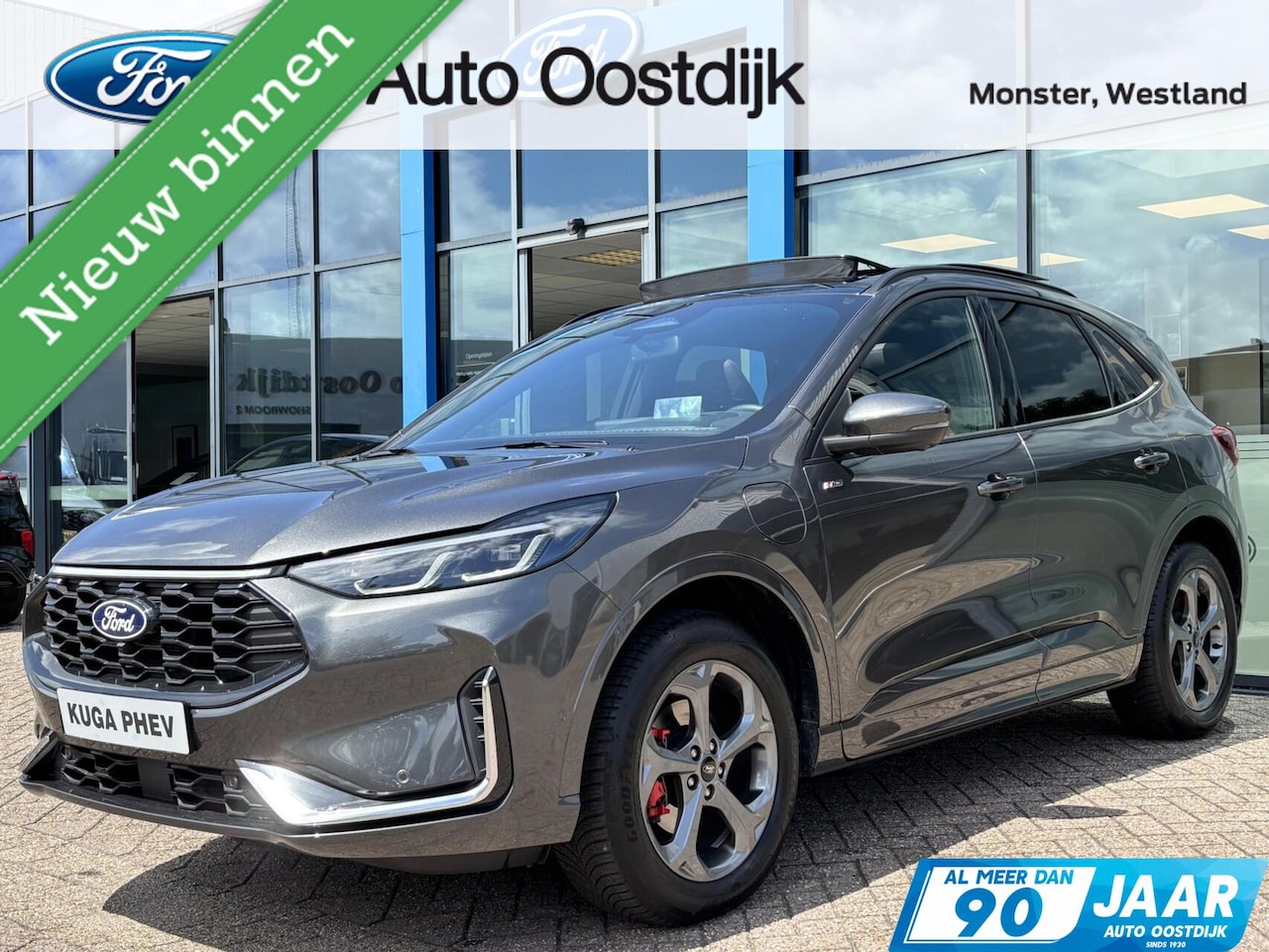 Ford Kuga - 2.5 PHEV ST-Line X 243PK Elek. Trekhaak Panodak AGR Stoelen Adaptieve Cruise 2100KG Trekge - AutoWereld.nl