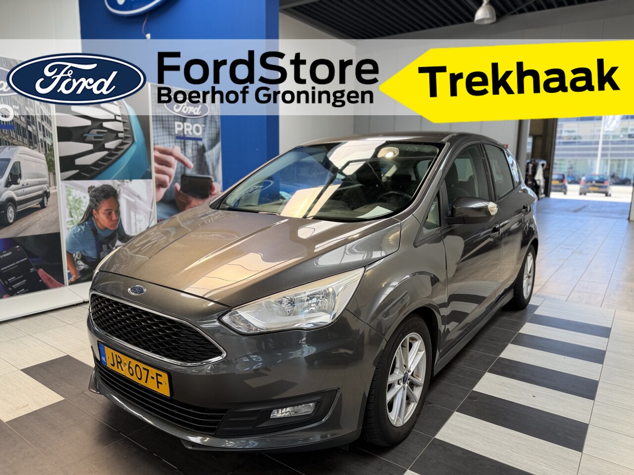 Ford C-Max - Ecoboost 125 pk Trend | Trekhaak | Hoge zit | Parkeersens. achter | Navigatie | Cruise | 1 - AutoWereld.nl