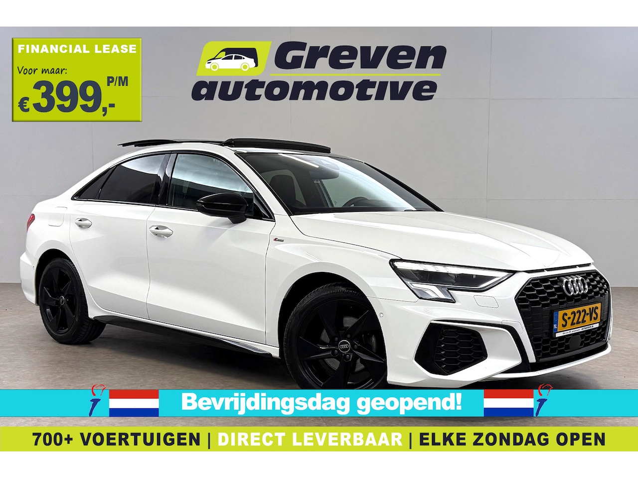 Audi A3 - 35 TFSI S-Line Black Optic | Pano | Virtual | Carplay | Sfeer | Adap. Cruise | Parkeersens - AutoWereld.nl