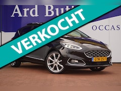 Ford Fiesta - 1.0 EcoBoost Hybrid Vignale 125PK +Led+stoel&stuurverw+Panodak+nav+camera+Volleder = SUPER