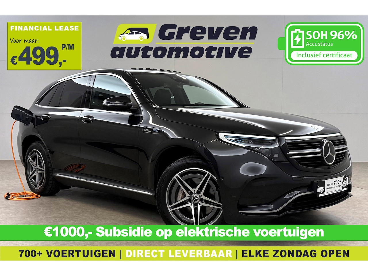 Mercedes-Benz EQC - 400 4M Business Solution 85 kWh | Snelladen | SOH 96% | Pano | Sfeer | Memory | HuD | Virt - AutoWereld.nl
