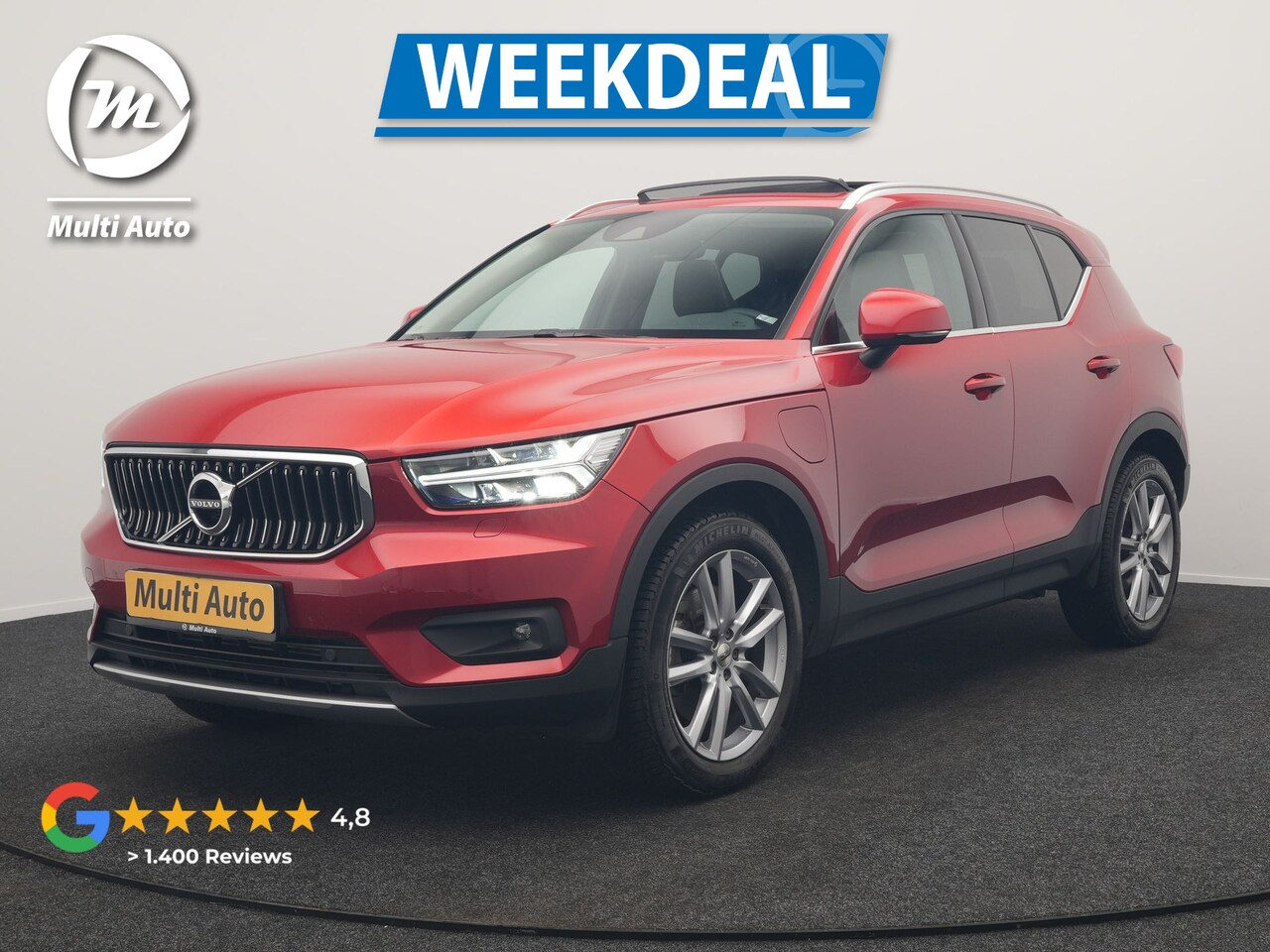 Volvo XC40 - T5 Recharge Inscription PHEV 262pk Dealer O.H | Trekhaak af Fabriek | Panodak | Adaptive C - AutoWereld.nl