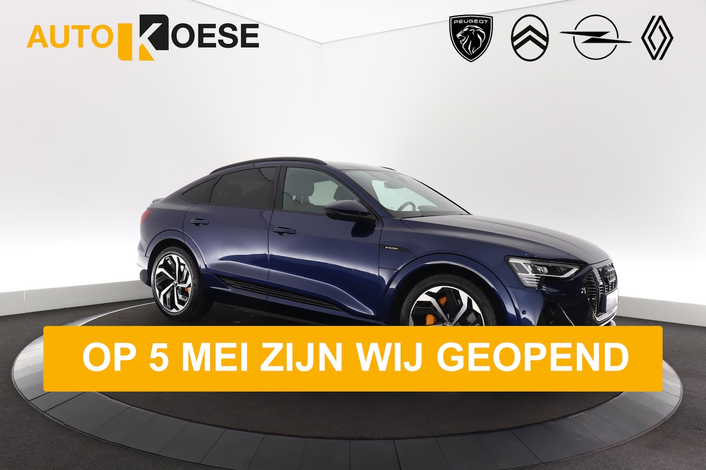 Audi e-tron Sportback - 55 Quattro S Edition 95 kWh 408 pk| Head-Up Display | Luchtvering | Elektronische Kofferkl - AutoWereld.nl