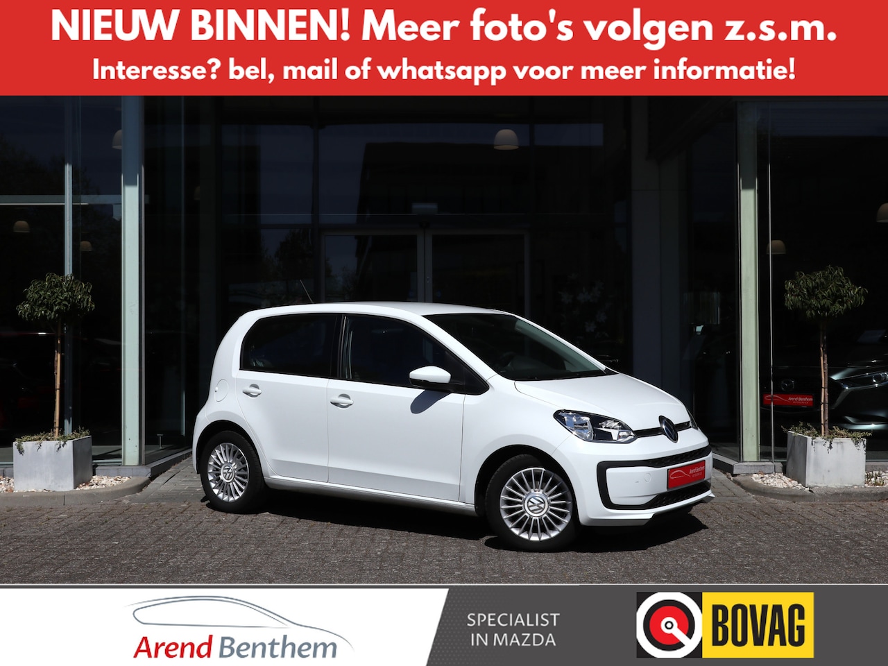 Volkswagen Up! - 1.0 Airco / CV / Bluetooth / Audio / LM-Velgen - AutoWereld.nl