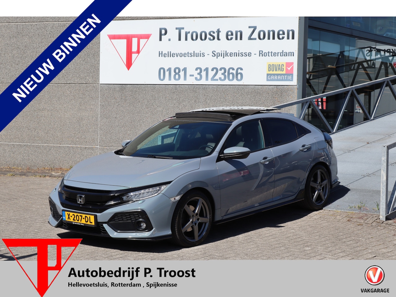 Honda Civic - 1.5 i-VTEC Sport Plus Panoramadak! Achteruitrijcamera/Stoelverwarming/Apple carplay/Adapti - AutoWereld.nl