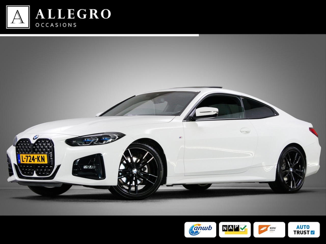 BMW 4-serie Coupé - 420i High Executive M-Sport (LASER-LED, PANO, APPLE CARPLAY/ANDROID AUTO, SFEERVERLICHTING - AutoWereld.nl