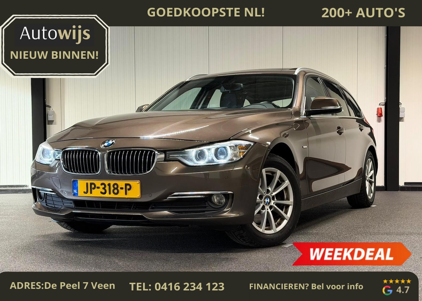 BMW 3-serie Touring - 320d xDrive High Executive|LUXURY|LEDER|PANO|Groot NAVI|CLIMA|CAMERA - AutoWereld.nl