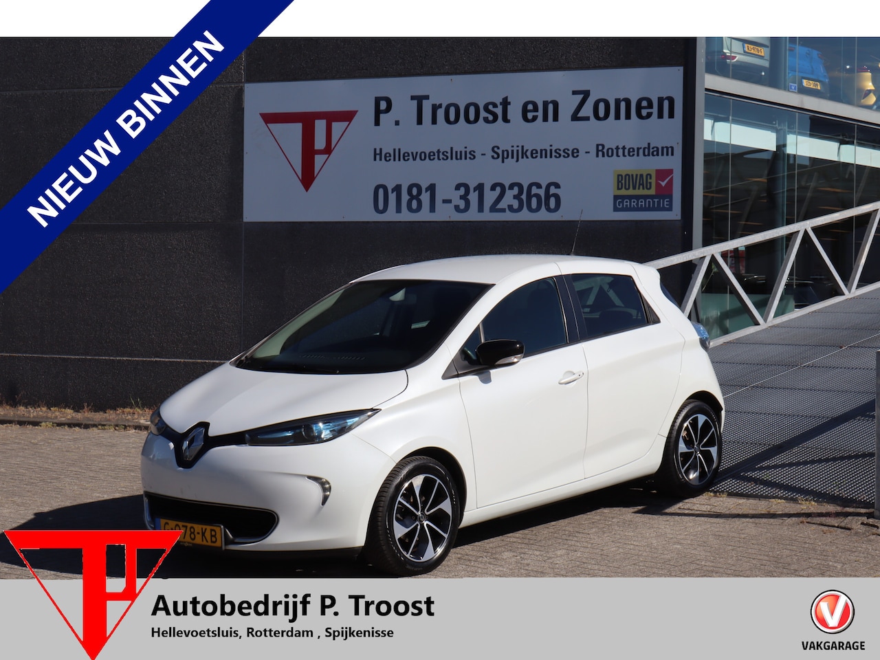 Renault Zoe - Q90 Intens Huuraccu/Navigatie/Cruise control/Keyless/Licht metaal/Climate control/Cruise c - AutoWereld.nl