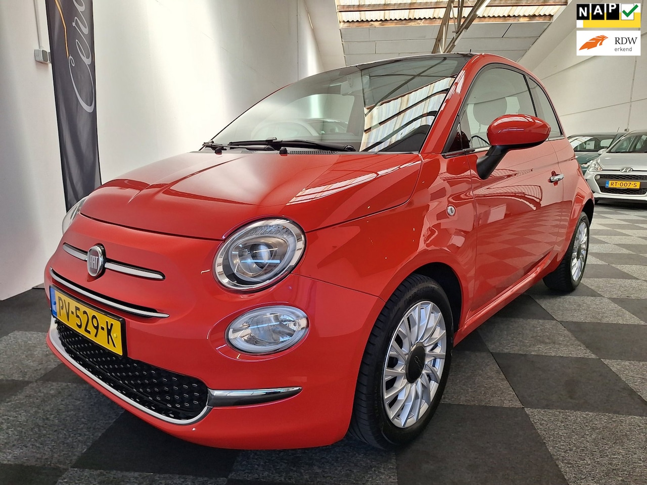 Fiat 500 - 2017. Turbo Lounge uitv. 2e eig. 75.000km. NAP - AutoWereld.nl