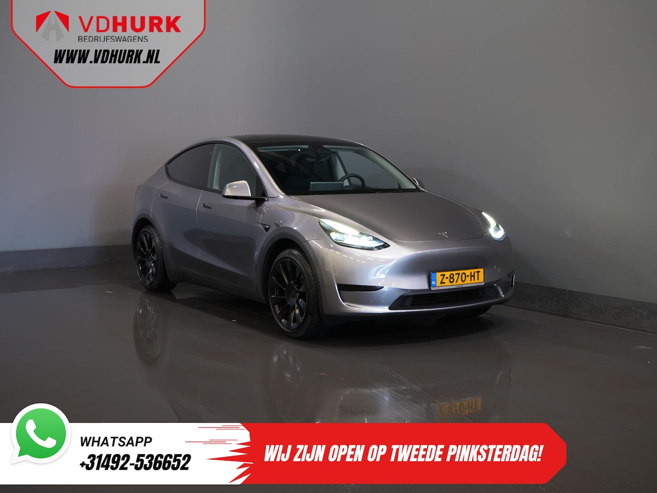 Tesla Model Y - 455 Km WLTP (DEMO) Auto Pilot/ Pano/ Memory/ Elek.klep/ Stoelverw./ Navi/ 360 camera/ Clim - AutoWereld.nl