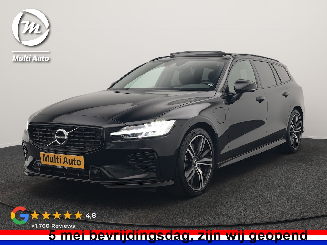 Volvo V60 - T6 Recharge AWD R-Design LONG RANGE PHEV 350pk Dealer O.H. | Panodak | Camera | Harman / K - AutoWereld.nl