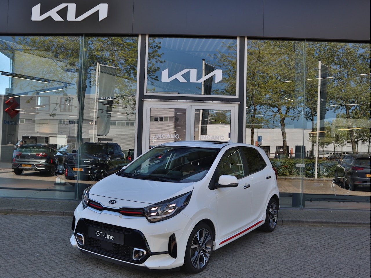 Kia Picanto - 1.0 T-GDi GT-Line 100pk! Navigatie  | Stoel+Stuurverwarming | Leder | Keyless | tot 10 jaa - AutoWereld.nl