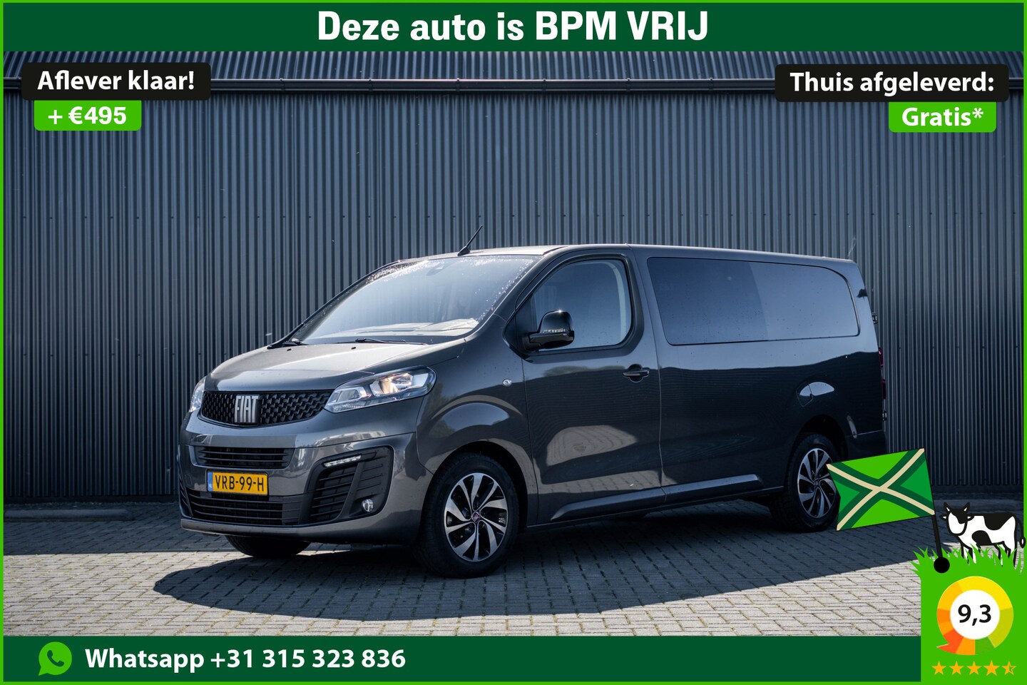 Fiat Scudo - 2.0 Multijet 145PK L3H1 | DC 5-Zits | Camera | Carplay | PDC | Airco | Trekhaak - AutoWereld.nl