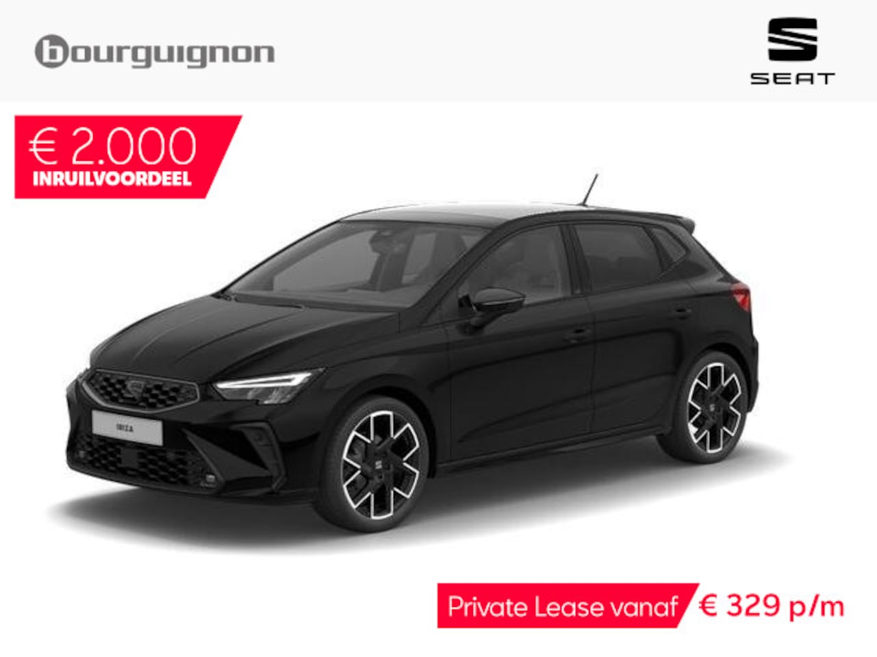 SEAT Ibiza - FR Business Connect 1.0 TSI 95 PK | Panoramadak | Stoelverwarming | Premium audio | Black - AutoWereld.nl