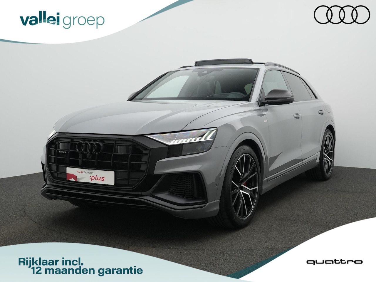 Audi Q8 - 60 TFSI e Quattro Pro Line S Competition / S-Line | Panoramadak | Sportstoelen Plus (rood - AutoWereld.nl