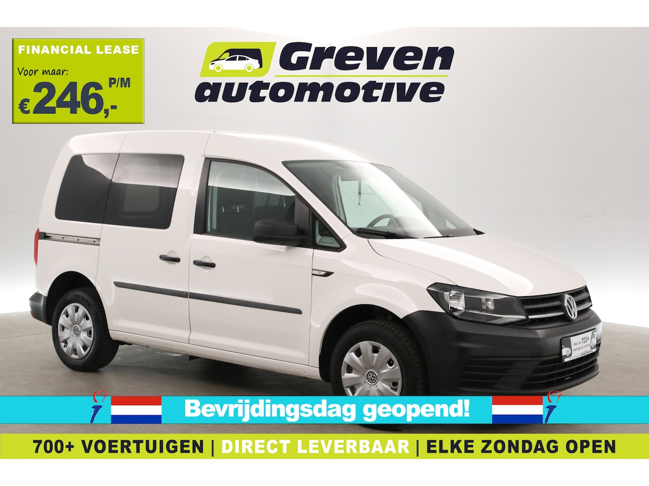 Volkswagen Caddy - TSI 102PK | BENZINE | Airco | Parkeersensoren | 2xSchuifdeur - AutoWereld.nl