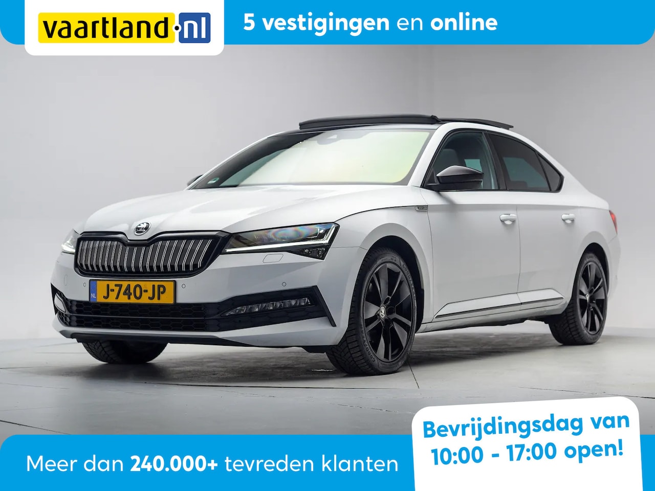 Skoda Superb - 1.4 TSI iV PHEV Sportline Business Aut. [ Panorama Leder/Alcantara Trekhaak Canton ] - AutoWereld.nl