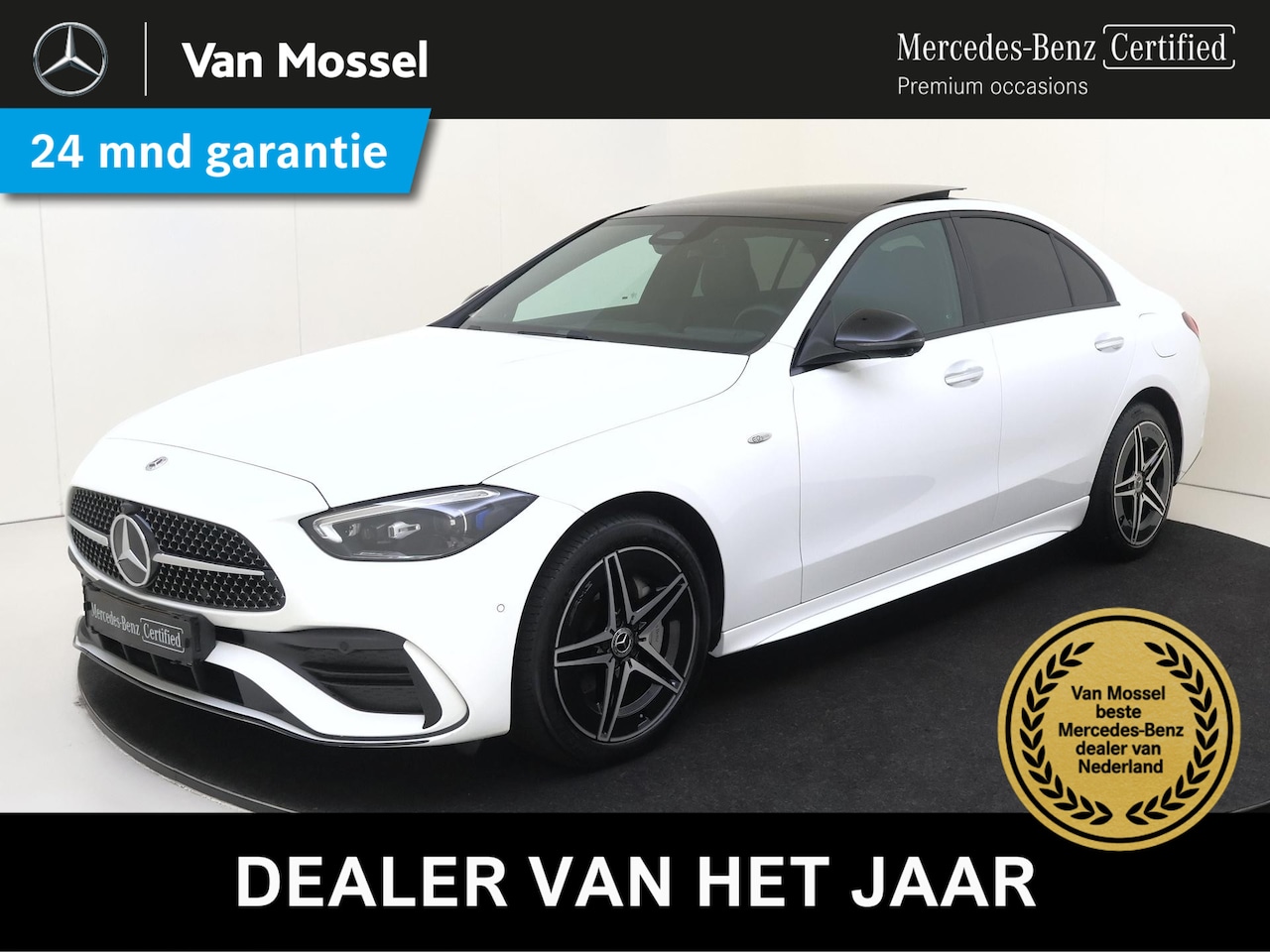 Mercedes-Benz C-klasse - 300 e Business Solution AMG Panoramadak / Keyless / Memory Seats / Burmester / 360 Camera - AutoWereld.nl