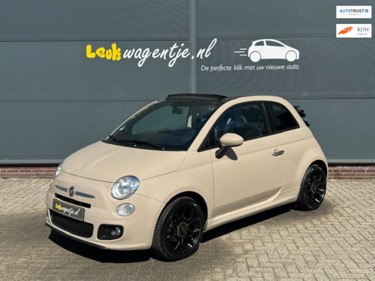 Fiat 500 C - 0.9 TwinAir Turbo 500S Automaat *cappuccino *16” - AutoWereld.nl