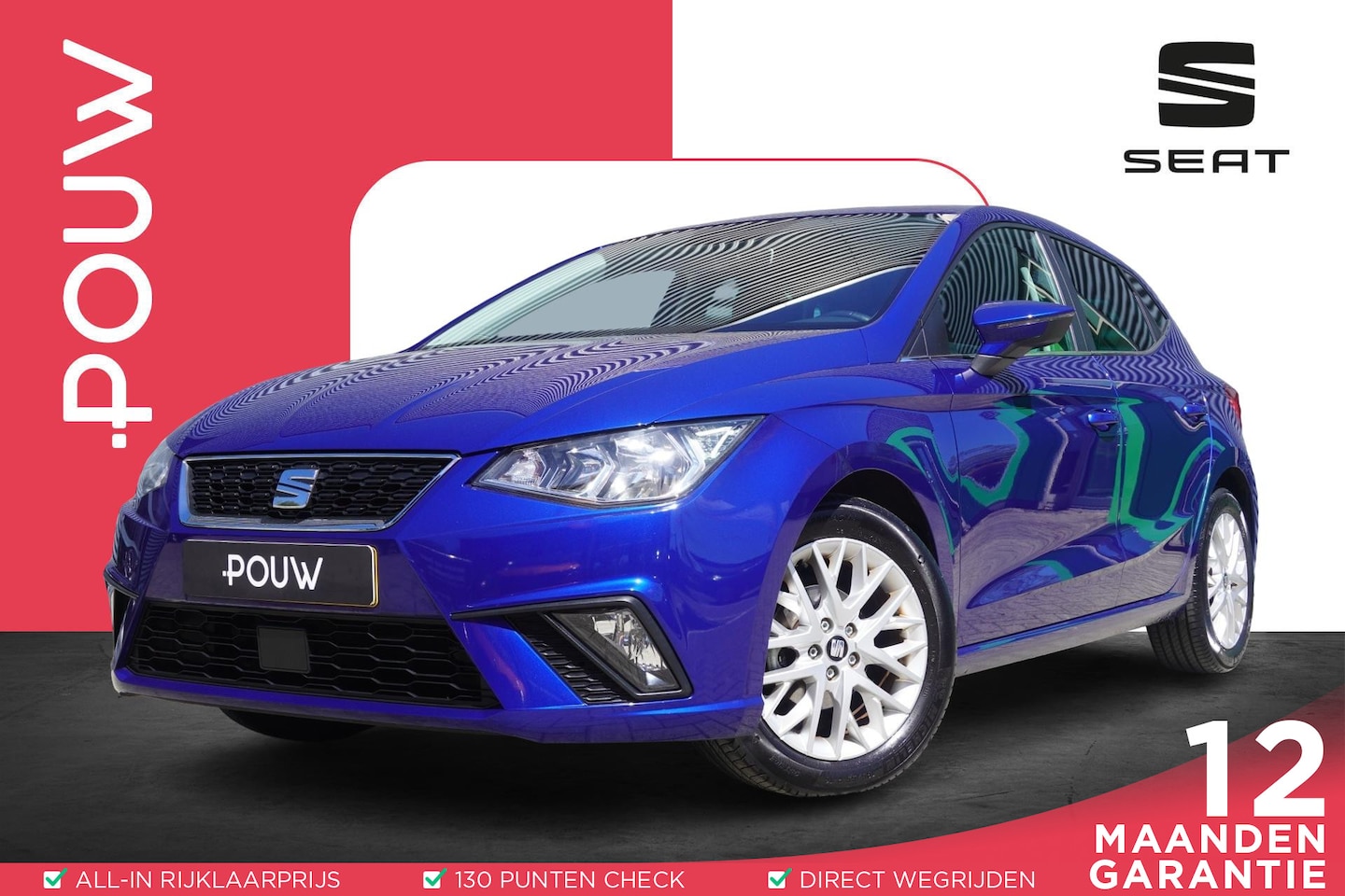 SEAT Ibiza - 1.0 TSI 95pk Style Stoelverwarming | Navigatie | FullLink | Climatronic - AutoWereld.nl