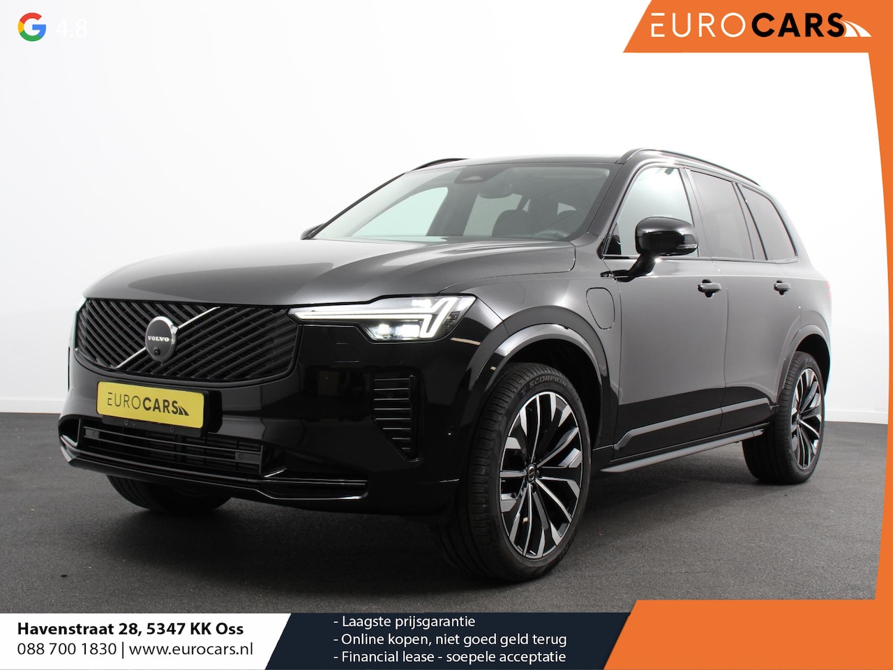 Volvo XC90 - 2.0 T8 Plug-in hybrid AWD Plus Dark 7 persoons Navigatie Apple Carplay/Android Auto 360 Ca - AutoWereld.nl