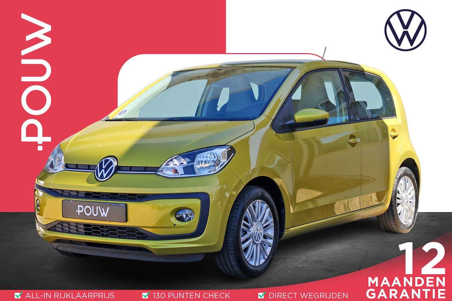 Volkswagen Up! - 1.0 beats | Parkeersensoren Achter | Voorstoel Verwarming | Cruise Control - AutoWereld.nl