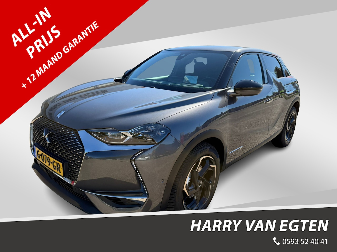 DS 3 Crossback - 1.2 Grand Chic 130pk Automaat | Leder | Navi | Camera | HUD | Adapt. Cruise | - AutoWereld.nl