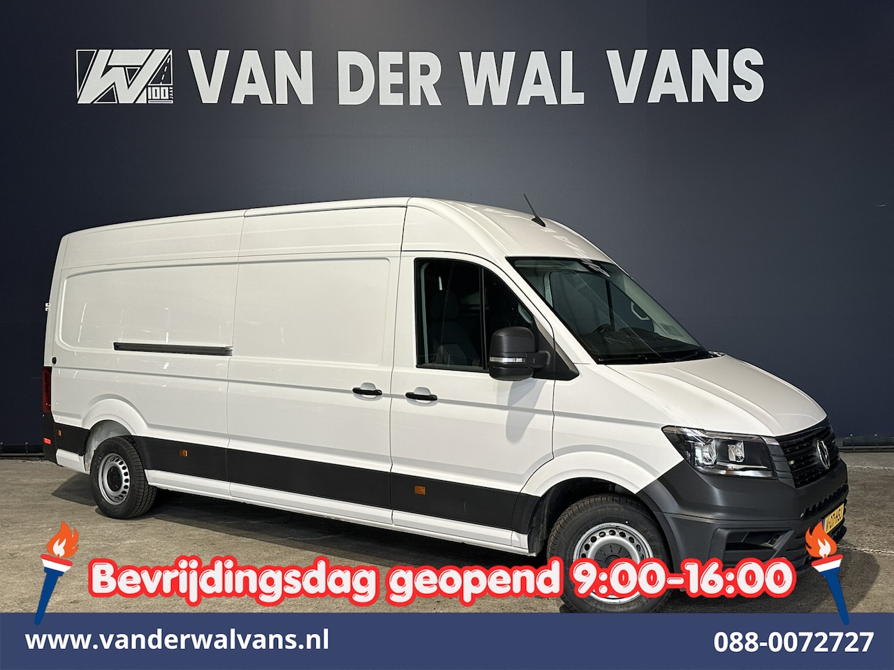Volkswagen Crafter - 2.0 TDI 140pk Automaat L4H3 L3H2 Euro6 Airco | Camera | Apple Carplay Android Auto, Chauff - AutoWereld.nl