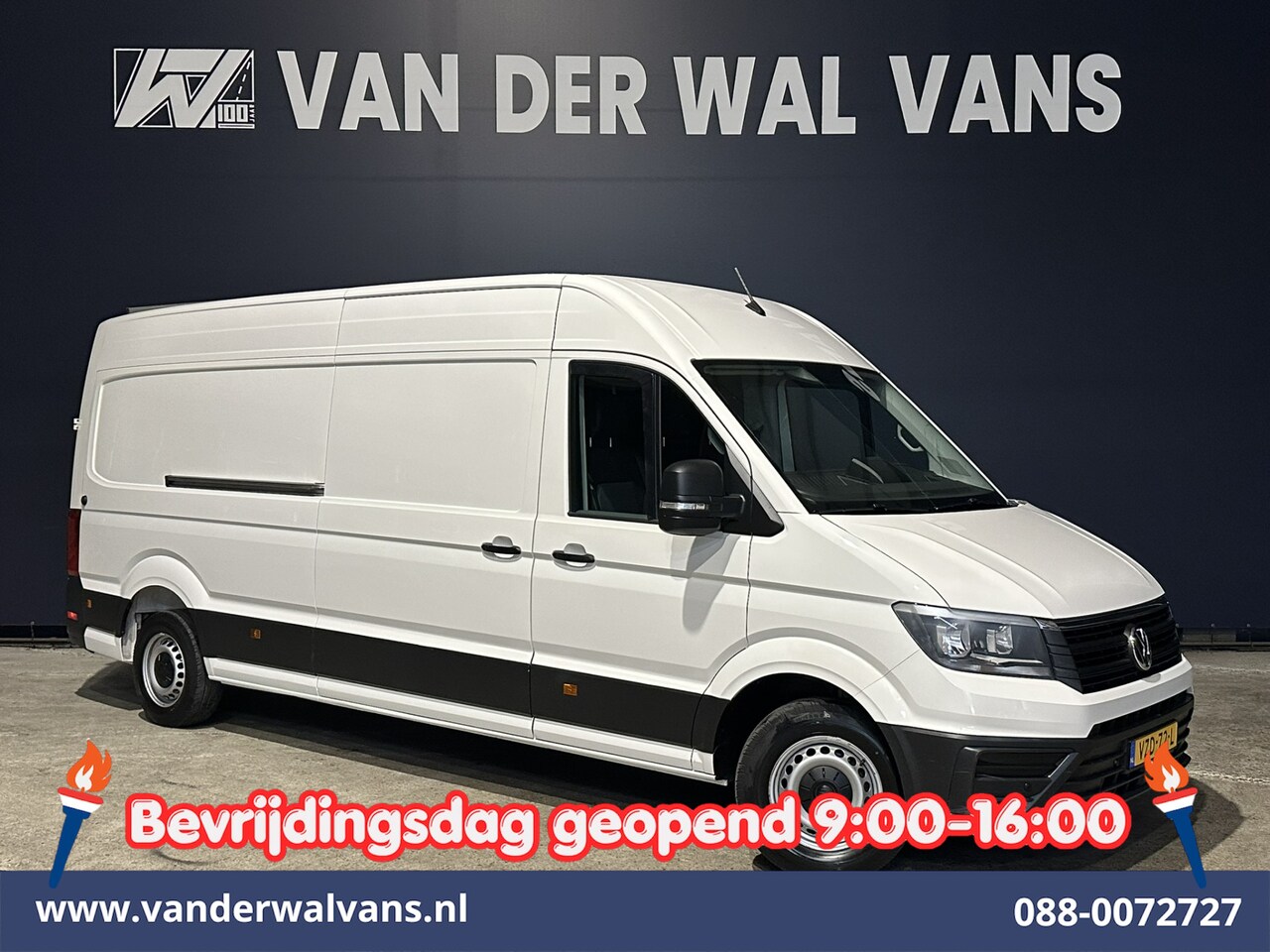 Volkswagen Crafter - 2.0 TDI 140pk L4H3 L3H2 Euro6 Airco | 3000kg trekhaak | Cruisecontrol | Parkeersensoren Bi - AutoWereld.nl