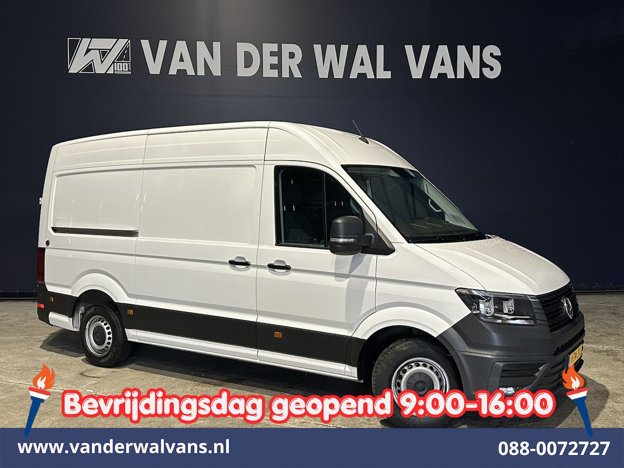 Volkswagen Crafter - 2.0 TDI 177pk L3H3 L2H2 Euro6 Airco | Camera | Navigatie | Apple Carplay | Cruisecontrol A - AutoWereld.nl