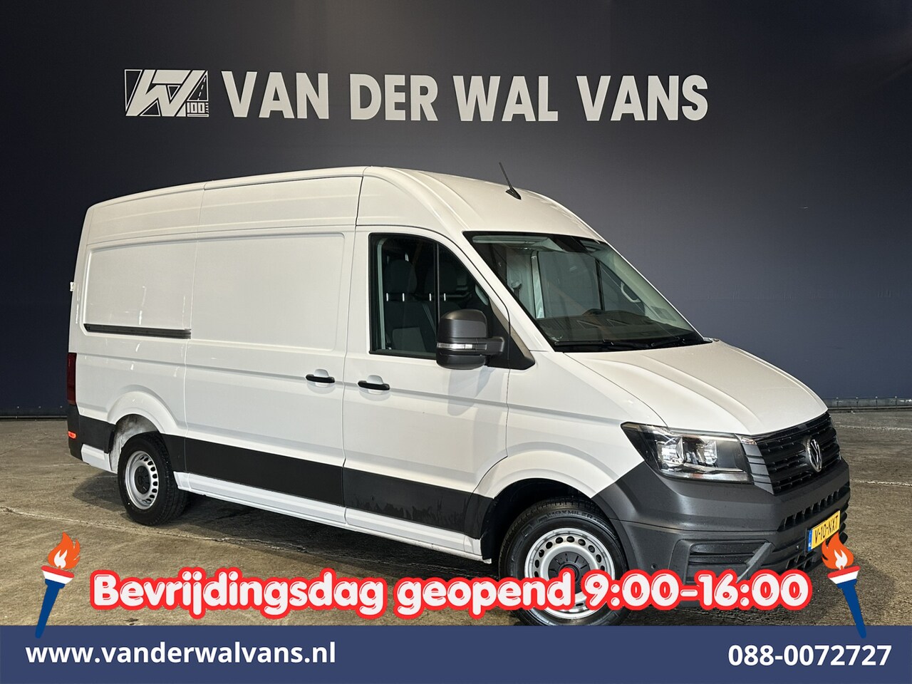 Volkswagen Crafter - 2.0 TDI L3H3 L2H2 Euro6 Airco | Apple Carplay | Android Auto | Parkeersensoren Bijrijdersb - AutoWereld.nl