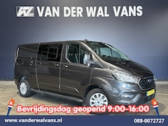 Ford Transit Custom - 2.0 TDCI 170pk L2H1 Dubbele Cabine Euro6 Airco | 6-Zits | 2x zijdeur | Apple Carplay | LED